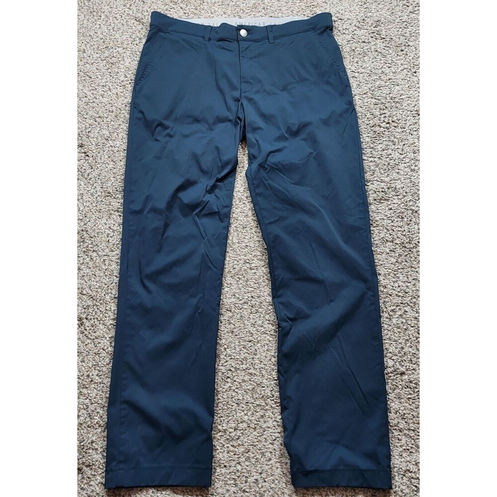 American Tall Performance Tapered Fit Chino Pants Navy  Athletic Size 38 X 33